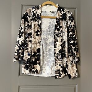 Floral shrug sweater